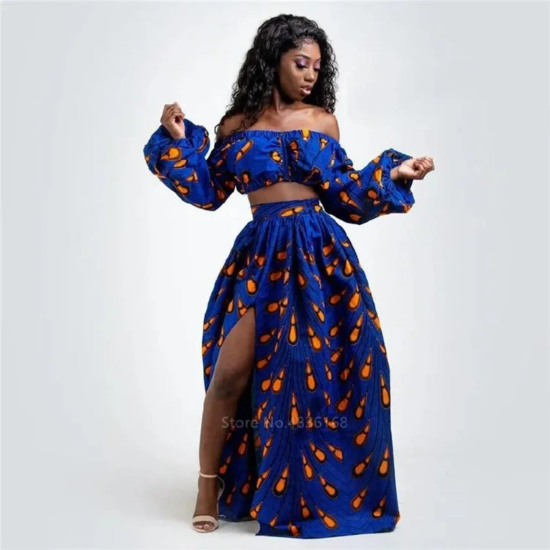African Print Maxi Skirt cashmere skirt soft