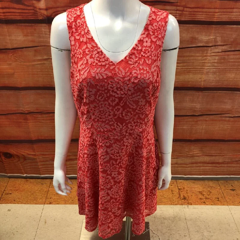ISAAC MIZRACHI HOT PINK LACE LINED DRESS SIZE 10 TCC Tunics Fashionable chic