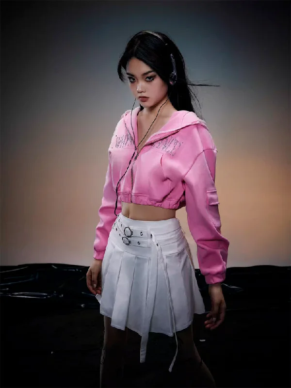 College style white pleated skirt【s0000006725】 wrap skirt elegant