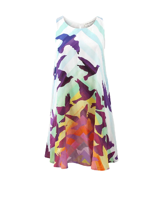 Prismatic Swing Dress Tunics Print Colorful