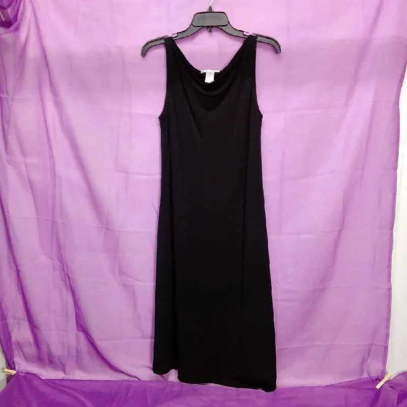 SARAH SPENCER BLACK DRESS SIZE 8 TCC Tunics Long Elegant
