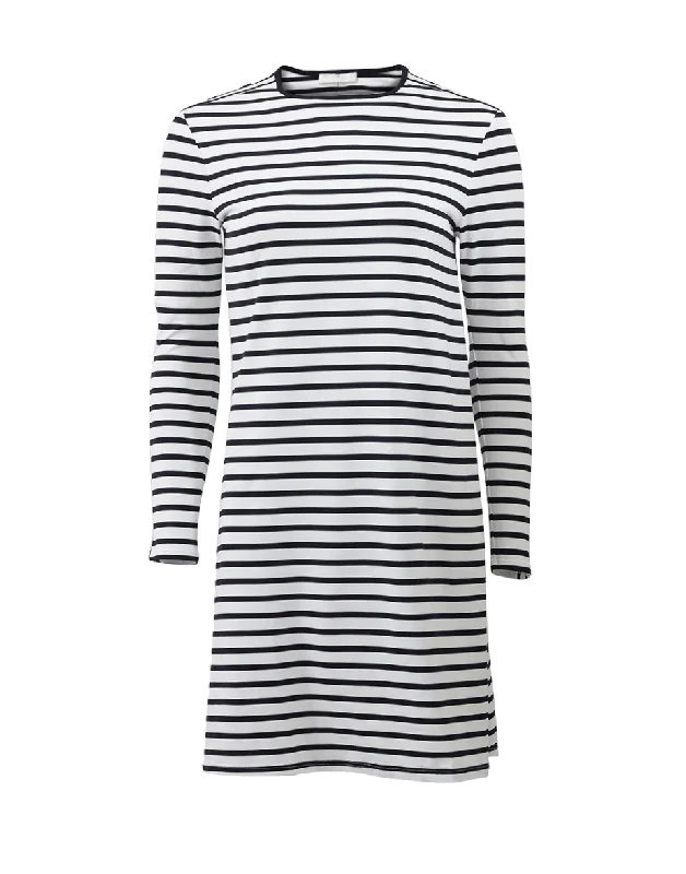 Matelot Stripe Dress Tunics Fashionable chic