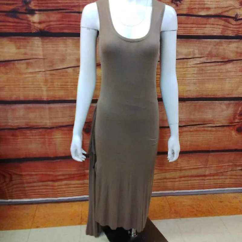 BCBGMAXAZRIA BROWN DRESS SIZE XXS TCC Cowl Neckline Elegant