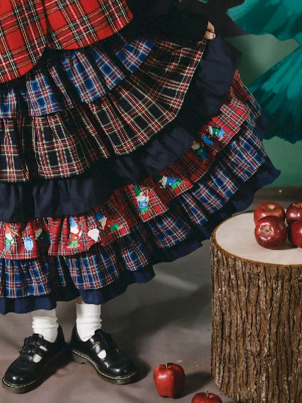 Embroidery Lolita Cake Half Skirt【s0000005684】 chiffon skirt delicate