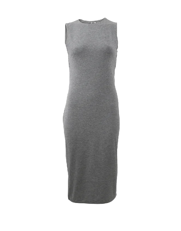 Back Cut Out Fitted Dress Tunics Versatile stylish