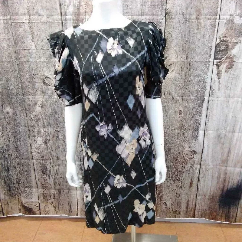 VINTAGE PURE ARGENTI MULTI-FLOWERED DRESS SIZE 6 TCC Tunics Silk luxurious