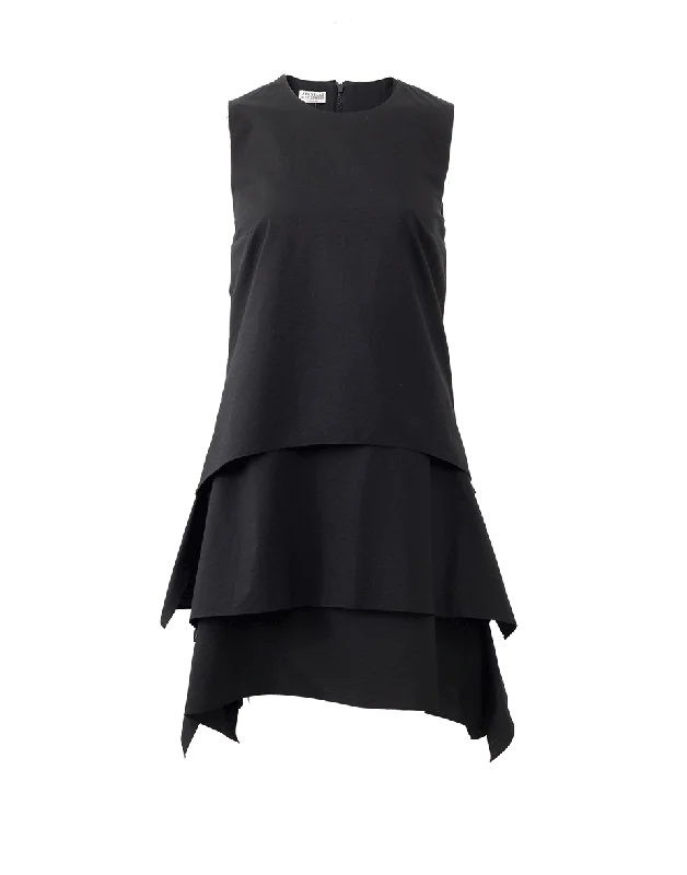 Trapeze Bottom Dress Halter Neckline Beach