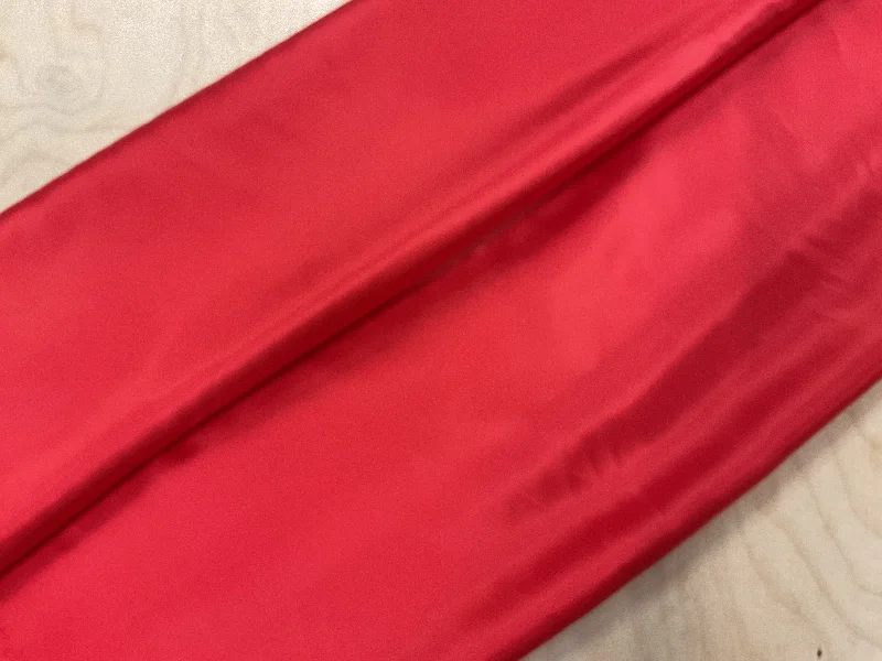 Red bemberg cupro dress lining Elegant Long Evening