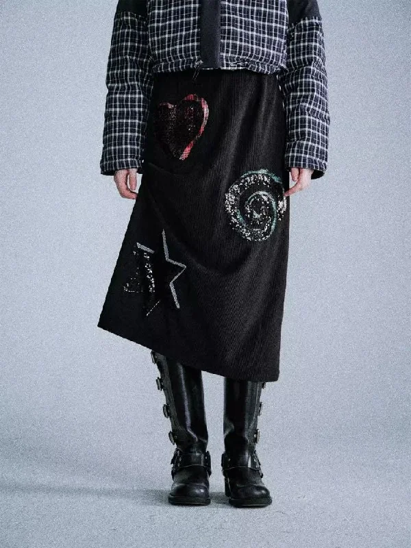 Wrap Hip Mid-Length Halter Skirt【s0000006182】 wool skirt breathable