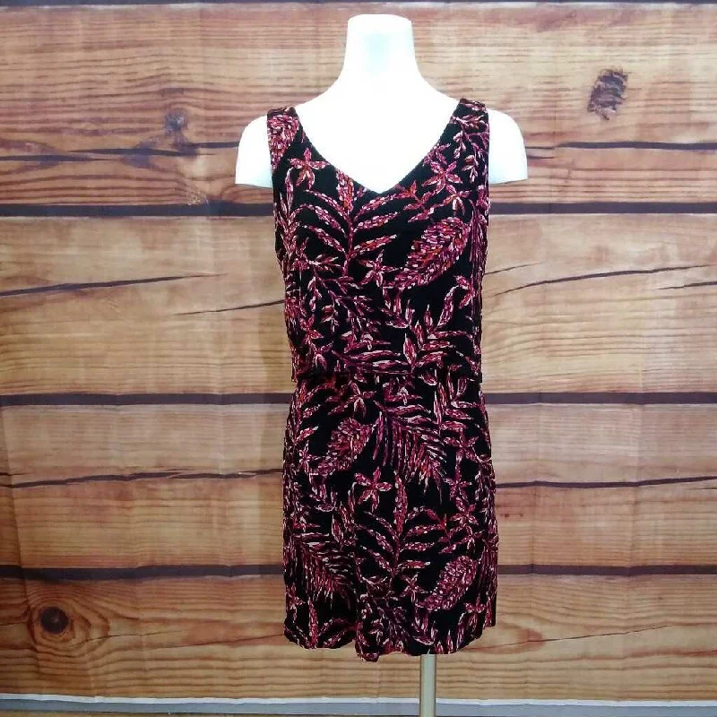 ARTISAN NY BLACK & PINK FLORAL DRESS SIZE 6 TCC Floral Print girly