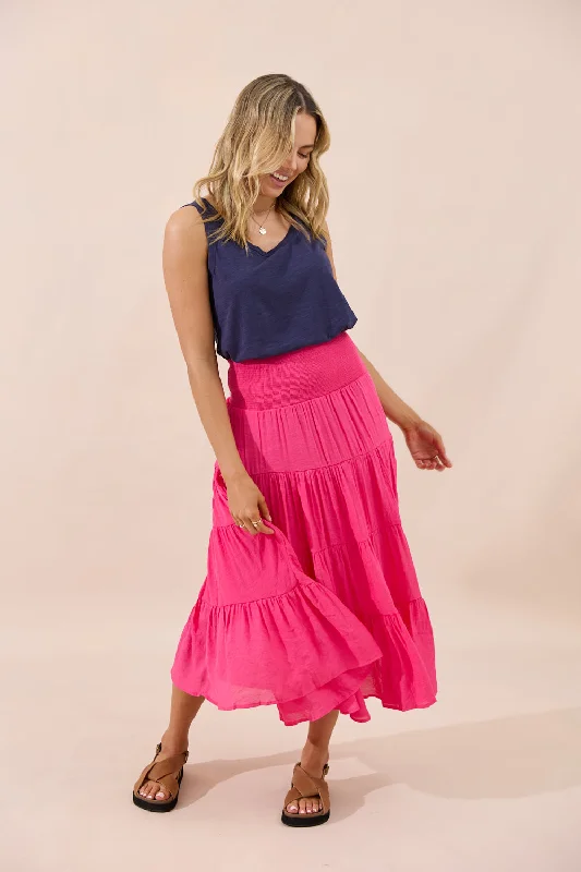 Sunday Skirt - Hot Pink lace skirt elegant