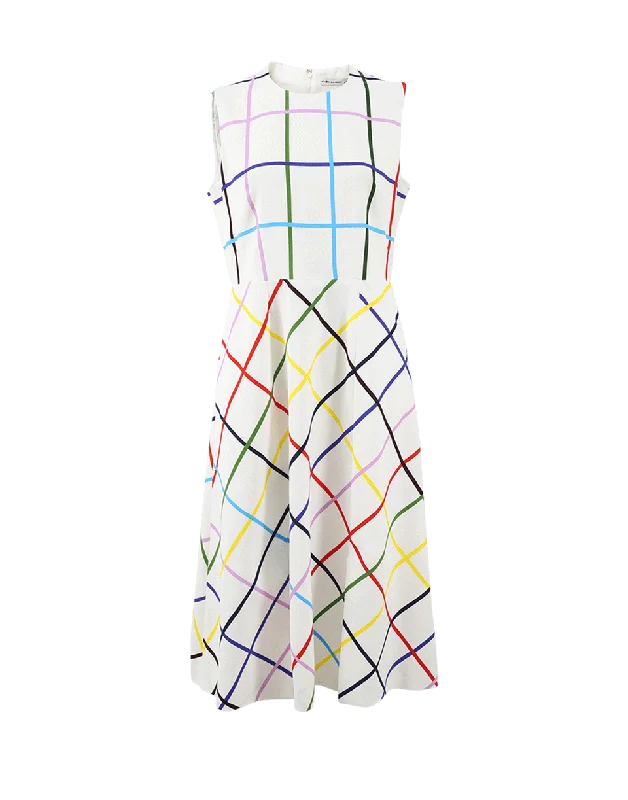 Osmond Multi Grid Dress Tunics Fall fleece