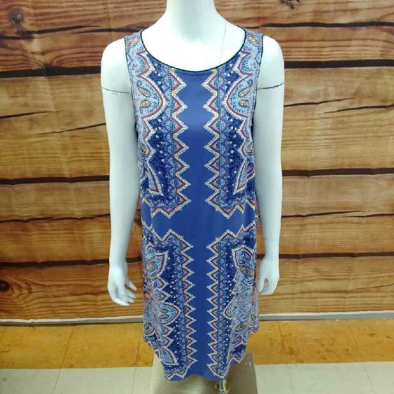J JILL MULTI PURPLE LONG DRESS SIZE S TCC sweetheart Neckline Romantic