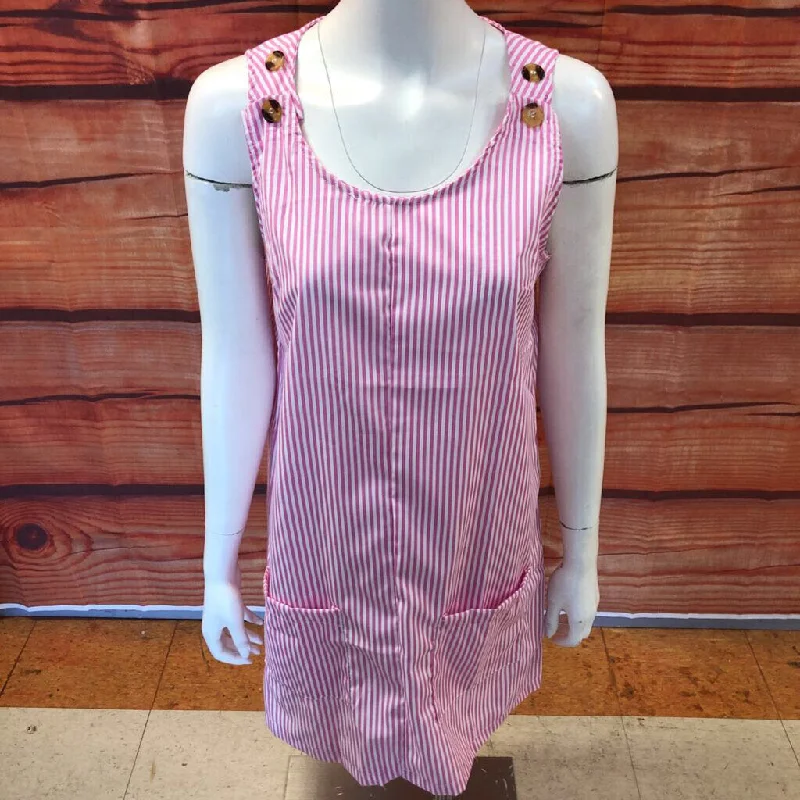 MISSLOOK PINK STRIPED DRESS SIZE MEDIUM TCC Tunics Stylish modern