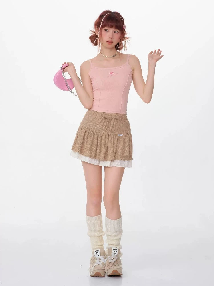 Waist slim cake skirt【s0000007539】 cashmere skirt rich