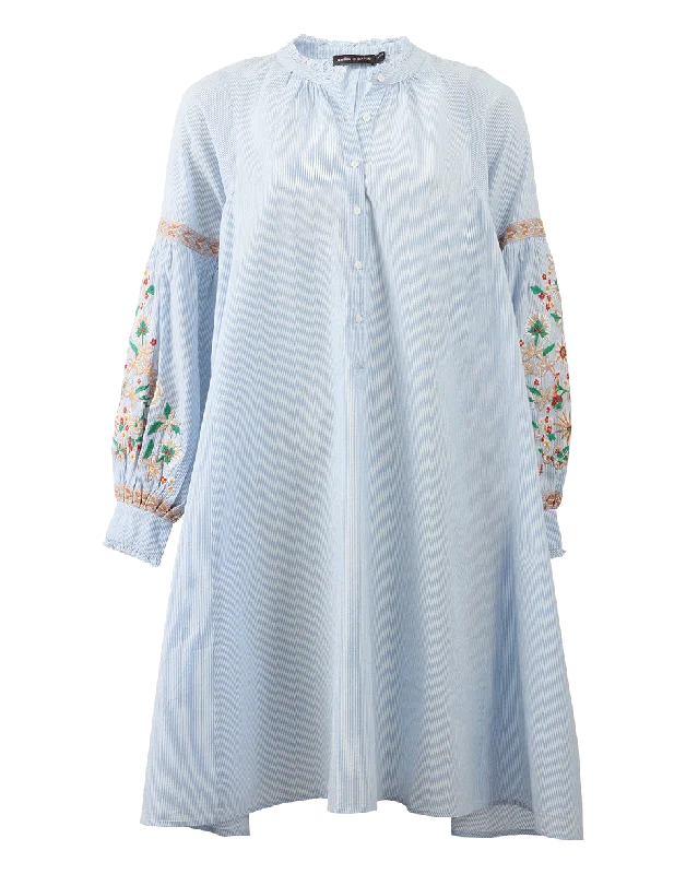 Embroidered Fields Dress Tunics Prom sequined