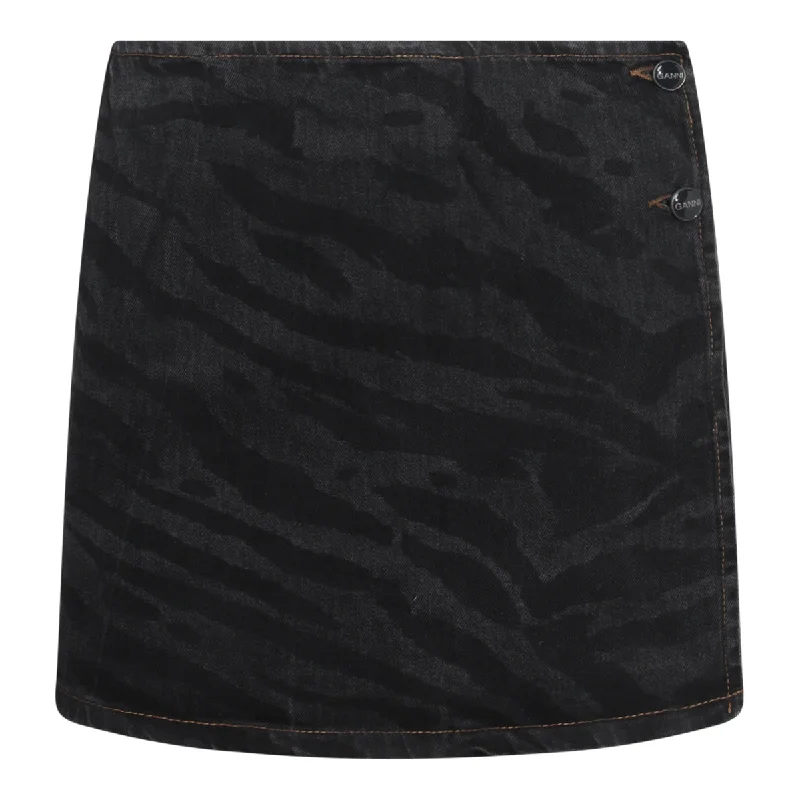 Ganni Skirts Black leather skirt bold