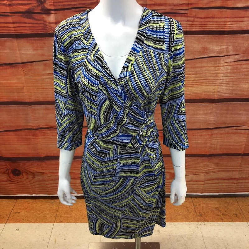 LAUNDRY BY SHELLI SEGAL MULTI BELTED DRESS SIZE SMALL TCC Tunics Spring floral