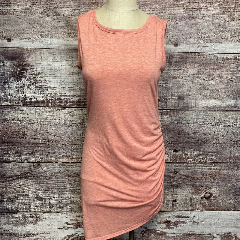 BTFBM PINK SCRUNCH DRESS SIZE MEDIUM D2C Tunics Plaid country