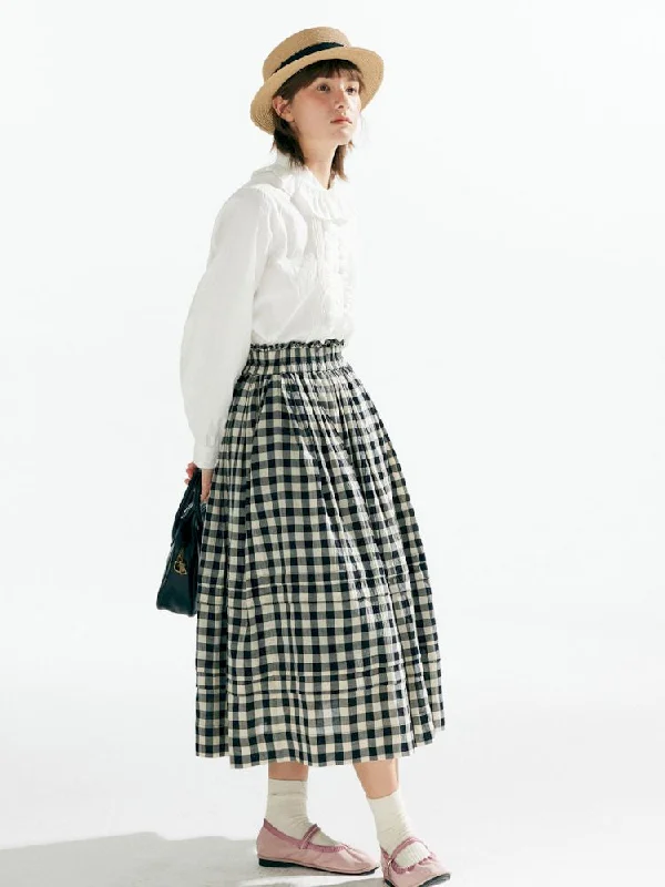 Big Hem Half-body Skirt【s0000007631】 high slit skirt