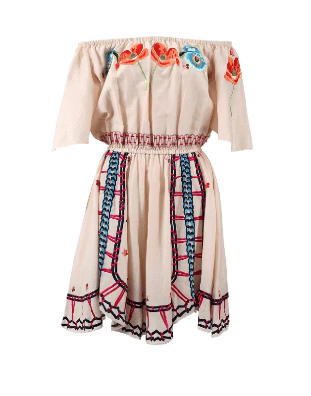 Amity Embroidered Dress Tunics Formal black