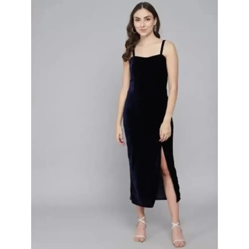 Womens Velvet Strap Dress Tunics Recommended stylist