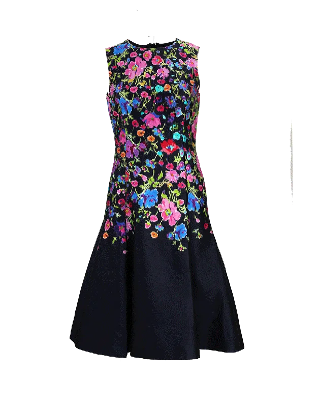 Floral Mikado Dress Tunics Luxurious high-end