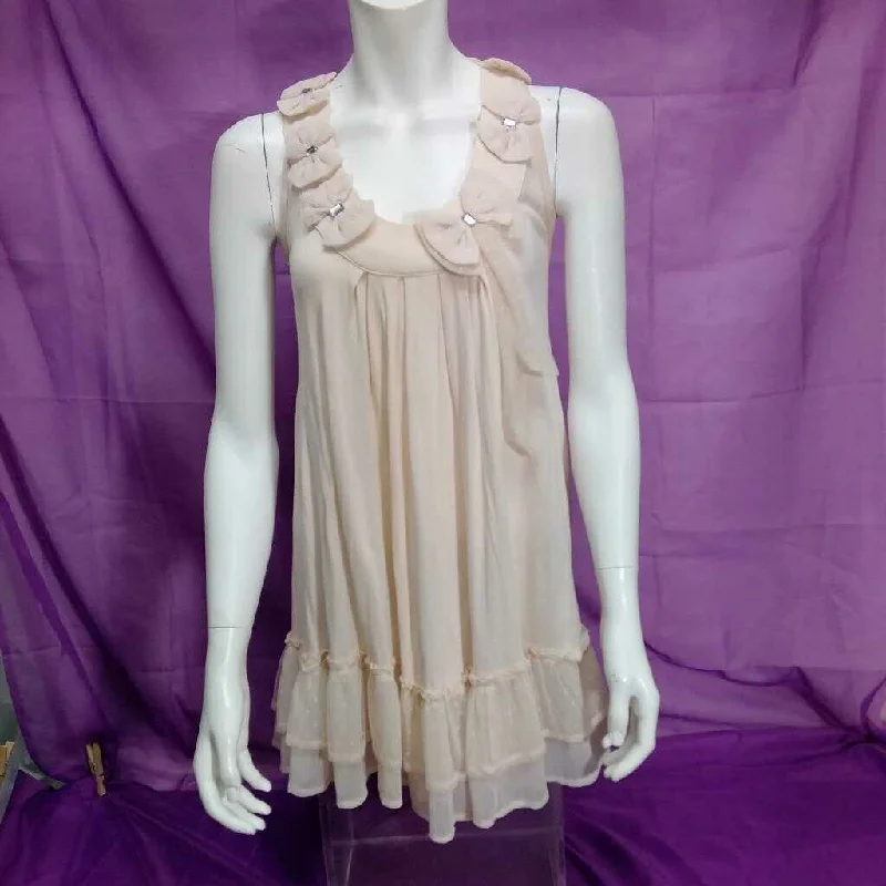FROCK FRILL PINK BOW DRESS SIZE SMALL/MEDIUM TCC Tunics Floral girly