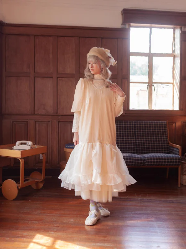 Black and white tulle skirt【s0000006864】 pleated skirt texture
