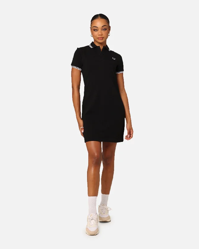 Fred Perry Women's Twin Tipped Dress Black/White Tunics Top rated