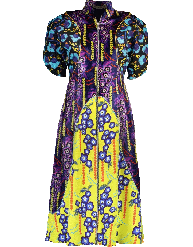 Kelpie Printed Velvet Dress Tunics Handmade artisanal