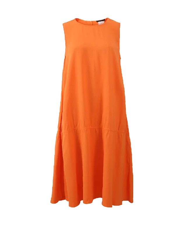 Flounce Bottom Dress Tunics stripes playful