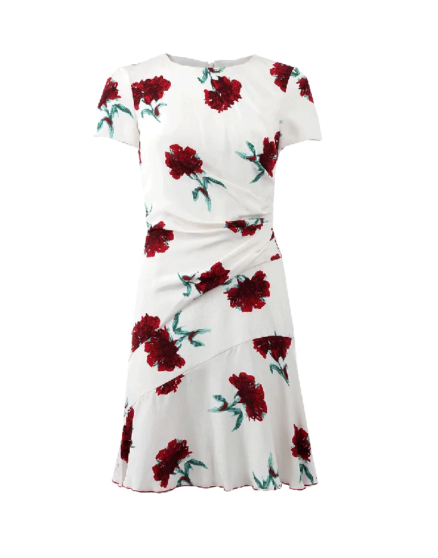 Gathered Waist Floral Dress Tunics Essential wardrobe