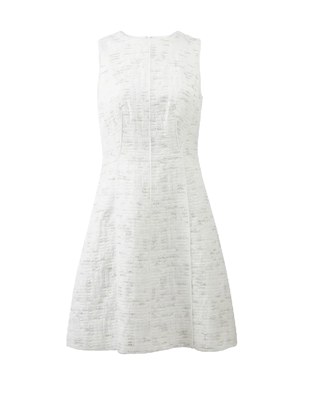 Metallic Tweed Summer Dress Tunics Canvas sturdy