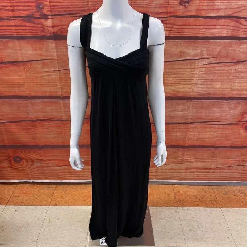 NWT MAX STUDIO LONG BLACK DRESS SIZE X SMALL TCC Turtleneck Warm Winter