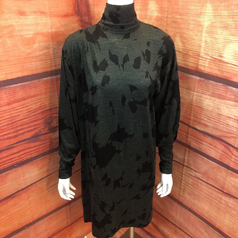 VNTG LE CRILLON OLIVE BLACK KNIT DRESS SIZE 10 TCC Tunics Luxurious high-end