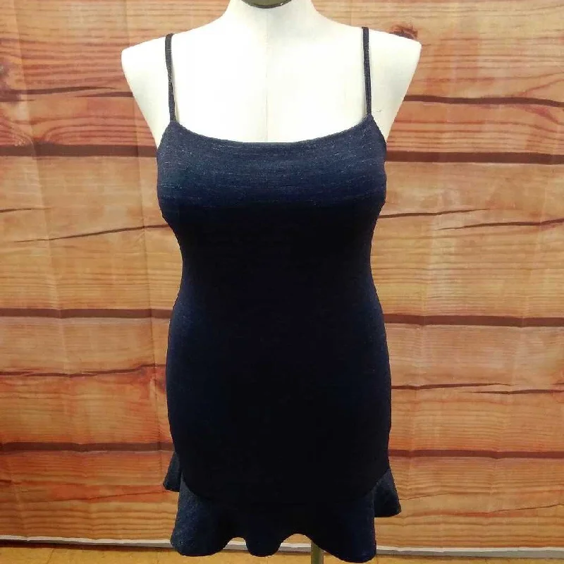 NWT SHE & SKY SPARKLY BLUE STRETCH DRESS SIZE LARGE TCC Tunics Ceremony elegant