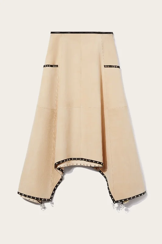 Suede Midi Skirt maxi skirt elegant