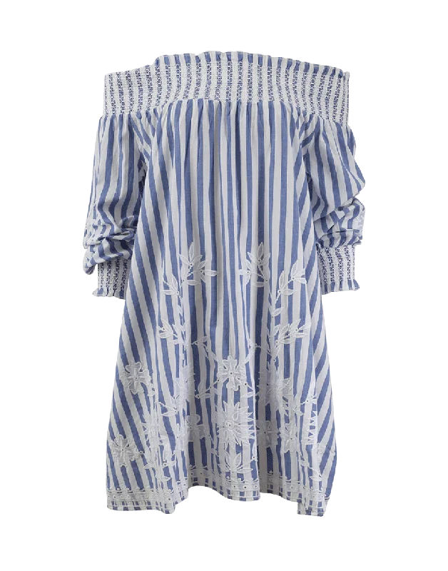 Off Shoulder Eyelet Dress Tunics Ceremony elegant