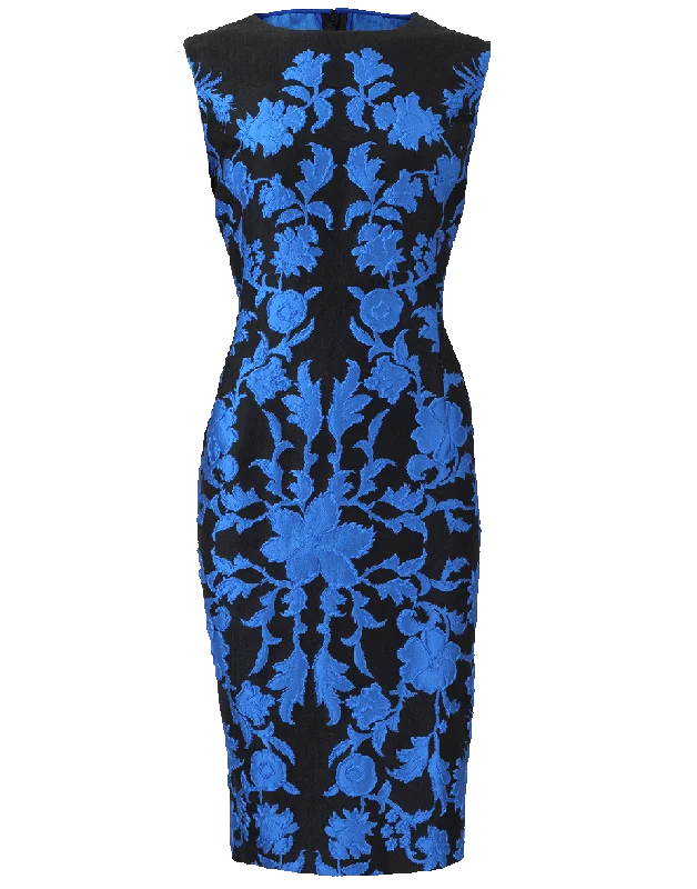 Cloque Slim Dress Tunics Luxurious high-end