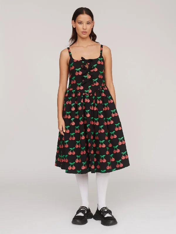 Another Bite Of The Cherry Dress Crew Neckline Casual