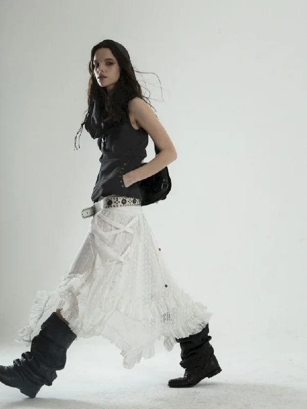Multi-Layer Low Waist Fairy Half Skirt【s0000007645】 pleated skirt texture