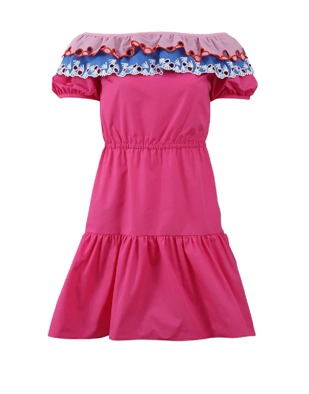 Embroidered Pallas Dress Tunics Leisure comfortable