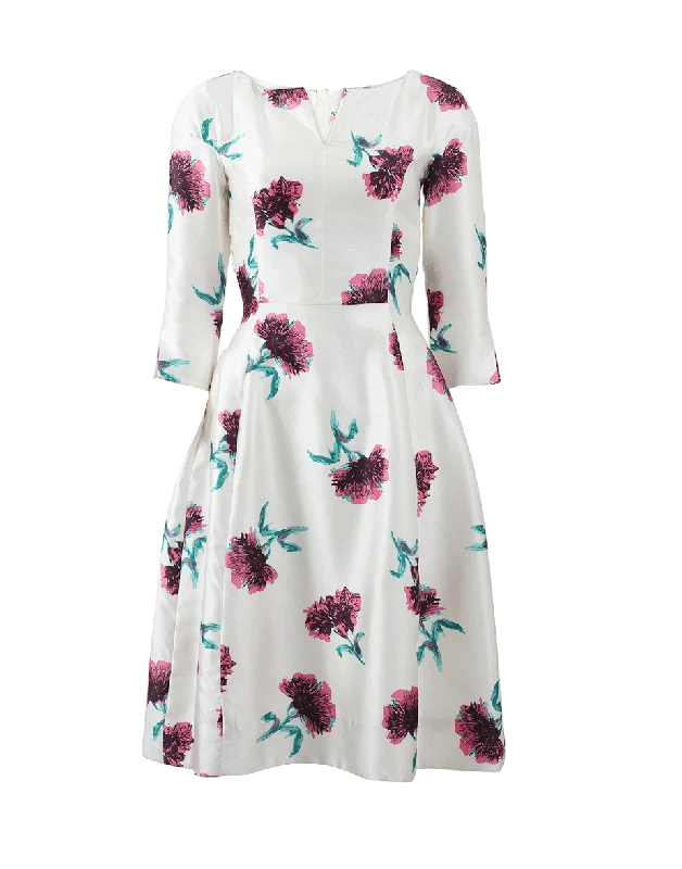 Split Neck Floral Dress Tunics Favorite customer