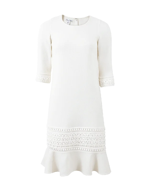 Pom Pom Embroidered Dress Tunics Hiking breathable
