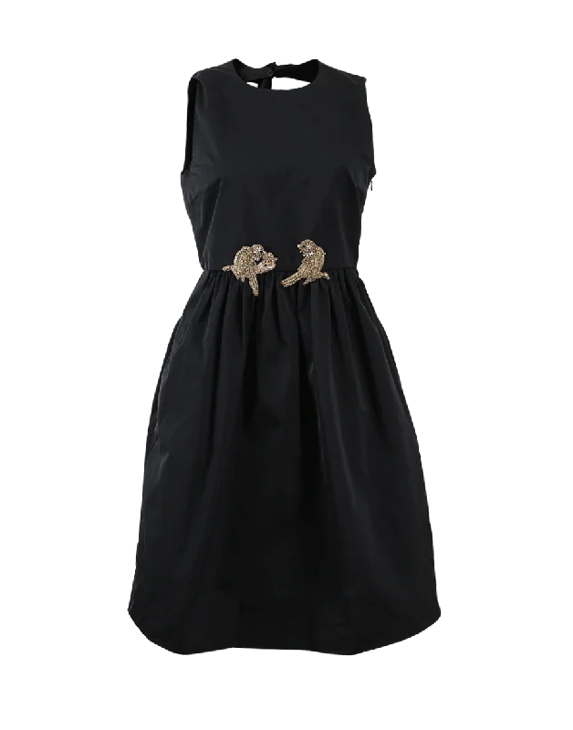 Taffeta Criss Cross Back Dress Tunics Satin smooth