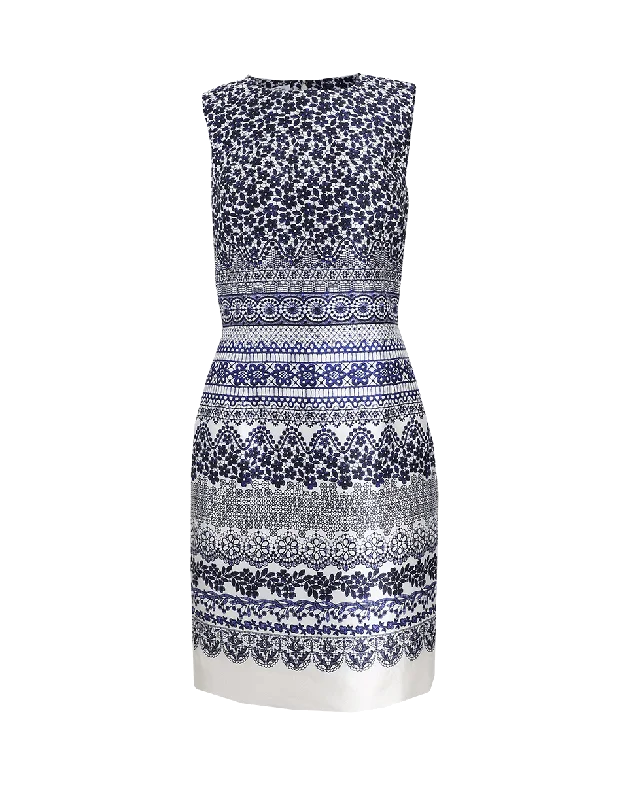 Banded Print Dress Tunics Stylish modern