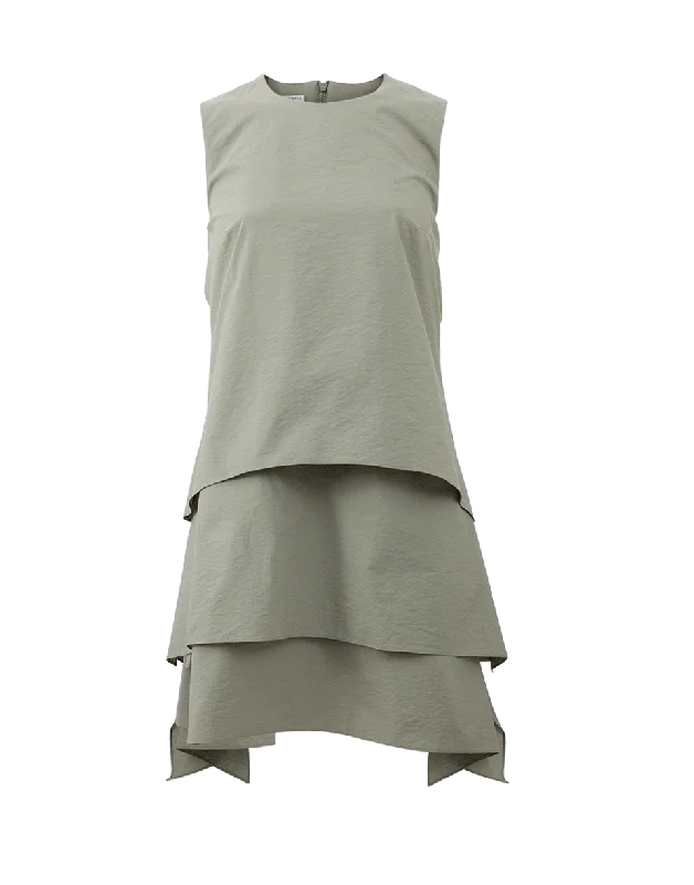 Trapeze Bottom Dress Off-the-shoulder Chic Trendy