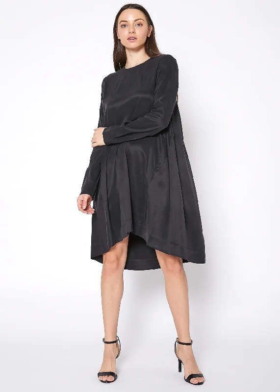 Women's Basic Long Sleeve Crew Neck Dress Tunics Party sparkling