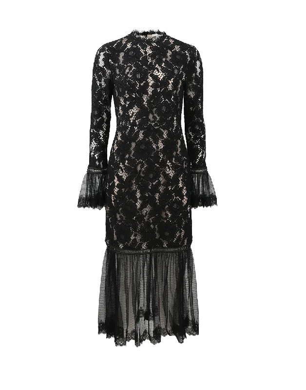 Lettice Lace Dress Tunics Prom sequined